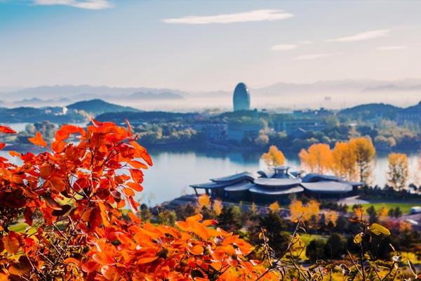 北京•雁栖湖景区•雁栖湖的秋冬